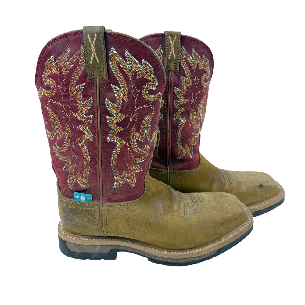 Twisted X WLCCW01 Womens 8.5 B Waterproof Composite Toe Western Work Boots Tan